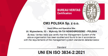 CM3 Certificazione UNI EN ISO 3834