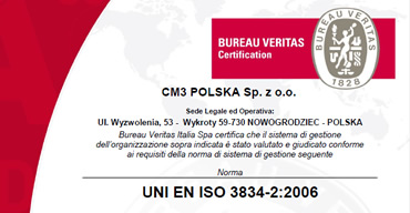 CM3 Certificazione UNI EN ISO 3834
