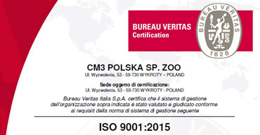 CM3 Certificazione ISO 9001