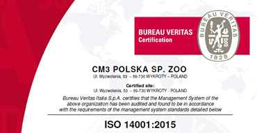 CM3 Certificazione ISO 14001