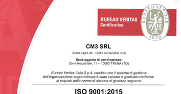 CM3 Certificazione ISO 9001